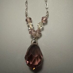 Antique deco period crystal necklace in excellent condition